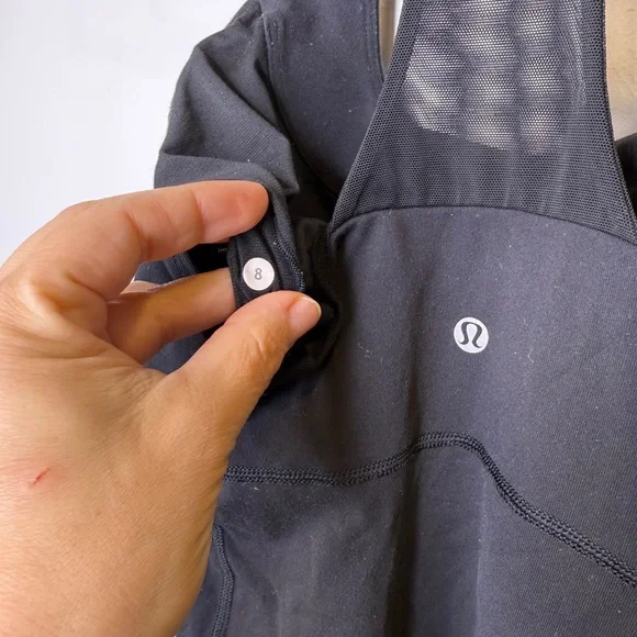 LULULEMON Scoop Neck Tank Striped T Strap Mesh 12 - Picture 8 of 8